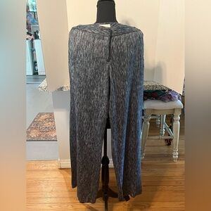 Anthropologie Elevenses Navy/Charcoal Tweed Trousers